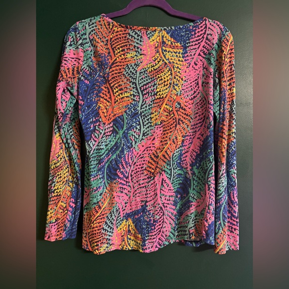 Lilly Pulitzer Colorful Patterned Long Sleeve Tee - Picture 2 of 2